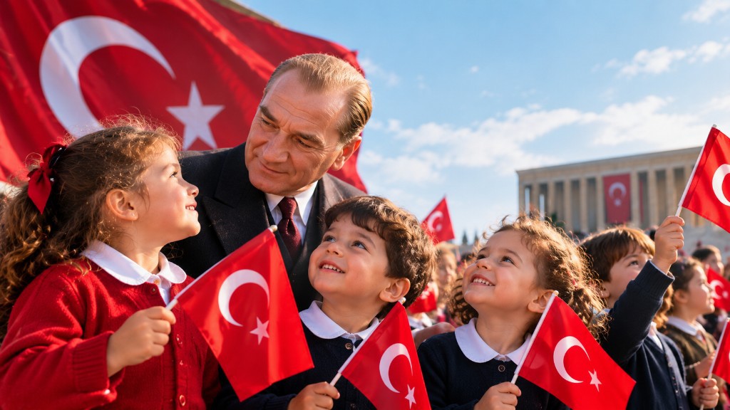 Mustafa Kemal Atatürk ve çocuklar